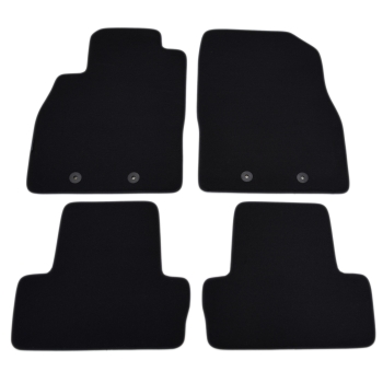 Opel Ampera 2011-2014r. Czarne samochodowe dywaniki welurowe - Gold